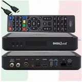 DIGIQuest Q80 4K UHD Combo Receiver mit Aktiver Tivusat Karte (DVB-S2/T2, HDMI, USB 3.0, LAN)