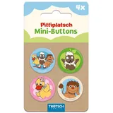 Trötsch Verlag Trötsch Unser Sandmännchen Mini-Buttons 4er Set Pitti und Freunde