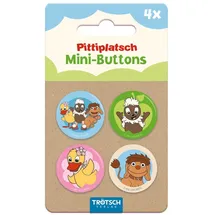 Trötsch Verlag Trötsch Unser Sandmännchen Mini-Buttons 4er Set Pitti und Freunde