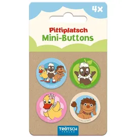 Trötsch Verlag Trötsch Unser Sandmännchen Mini-Buttons 4er Set Pitti und Freunde