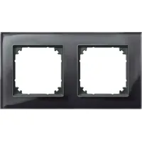 Merten Rahmen Glas 2f.on/sw waage/senkrecht 489203