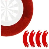 Best Sporting Dart Umrandung, passend für alle Dartboards mit 45,5cm Durchmesser, vierteilig, 2,5 kg, rot