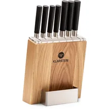 Klarstein Kitano Messerblock 8-tlg. Braun