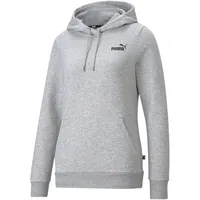 Puma Ess Small Logo Hoodie Damen light gray heather