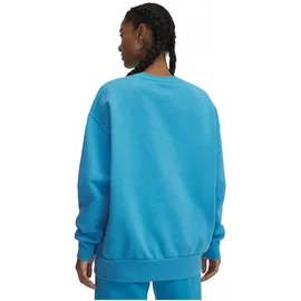 Under Armour Icon Fleece Oversized Sweatshirt - Ether Blue / White - M