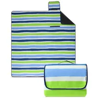 Wometo Picknickdecke blau/grün 200 x 200 cm