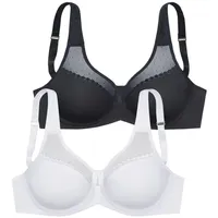 PETITE FLEUR Minimizer-BH Damen weiß+schwarz Gr.80D