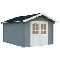 Palmako Gartenhaus Lotta 10,0 m2 - 34 mm Grau