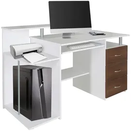HJH Office Schreibtisch WORKSPACE H IV & 137x60 / walnuss