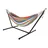 Spetebo Doppel Hängematte mit Gestell - 200 x 150 cm - Outdoor Liege belastbar bis 150 Kg