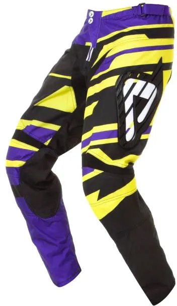 Acerbis Profile, pantalon en textile - Violet/Jaune - 28