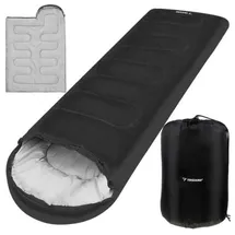 TRIZAND Schlafsack 2 in 1 Deckenschlafsack Wasserabweisend 2 Jahreszeiten für Camping Zelten Reisen Outdoor 21084