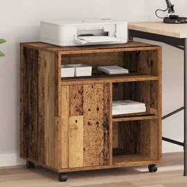 vidaXL Druckerständer Altholz 60 x 50 x 67 cm Holzwerkstoff