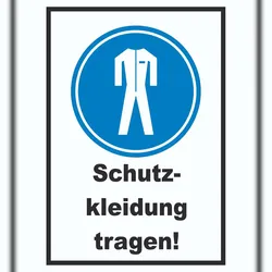 Schutzkleidung tragen Schild A0 (841x1189mm)