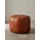 KADIMA DESIGN Sitzhocker Echtleder 52 x 40 x 52 cm Braun