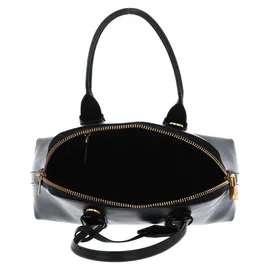 PINKO Bowling Mini Henkeltasche Baumwolle/Leder Black