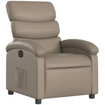 vidaXL Relaxsessel 92 x 99,5 x 92 cm Cappuccino-Braun Kunstleder mit Liegeposition