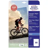 Avery Zweckform Superior Fotopapier hochglänzend weiß, A4, 200g/m2, 50 Blatt 2572-50