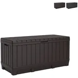 KETER Garten-Aufbewahrungsbox 350 l Braun