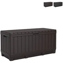 KETER Garten-Aufbewahrungsbox 350 l Braun