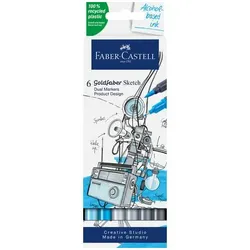 5 Stück Faber-Castell Sketchmarker 6ST Produktdesign 4005401648062 Faber-Castell 6 Stück