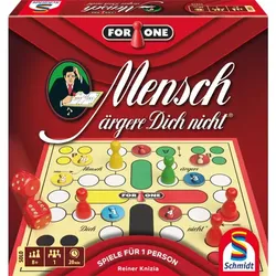 Schmidt Spiele - For One: Mensch ärgere Dich nicht®, 1-Personen-Spiel, Familienspiel