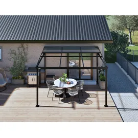Sojag Terrassenüberdachung Budavar 367 x 243 x 299 cm schwarz