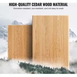 Vevor Spielhaus aus Zedernholz mit Rutsche Natur