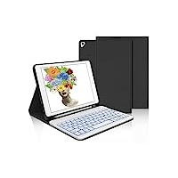 IVEOPPE iPad 10.2 Hülle mit Tastatur,iPad 9. Generation Hülle mit Tastatur, iPad Pro 10.5 Zoll Tastatur a1709, Bluetooth QWERTZ iPad 9.Gen/8.Gen/7.Gen/Air 3 2019 Tastatur mit SchutzHülle,Schwarz