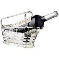 Edzard Weinkorb Basket, edel versilbert, anlaufgeschützt, Länge 24 cm