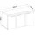masseno Sideboard, RITMO 149x40x82 cm mit 3 Türen Weiß