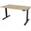 ASSMANN Eiche Artisan Schwarz Metall 140x127x80 cm Arbeitszimmer Schreibtische Bürotische