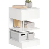 SoBuy Nachtschrank 39 x 39 x 65 cm Weiß