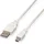 Value USB 2.0 Kabel, Typ A - 5-Pin Mini, weiß, 0,8 m
