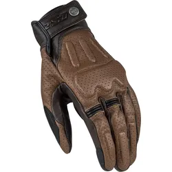 LS2 Rust perforierte Motorrad Handschuhe, braun, Größe S für Männer