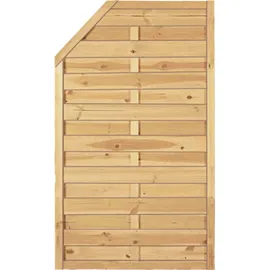Tetzner & Jentzsch Sichtschutzzaun 90 x 150/120 cm Braun Holz