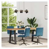 vidaXL Esszimmerstühle 4 Stk. Blau Samt
