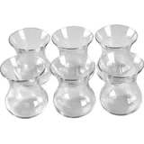 Pasabahce Teeglas Set 6 Teilig 42471 Glas 6 Personen Spülmaschinengeeignet Teegläser Service Heissgetränk Türkischer Tee für Genuss und Entspannung - Gr.: onesize