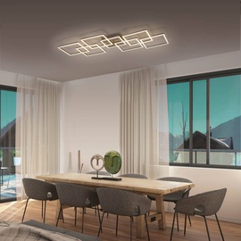 q smart home lights LED-Deckenleuchte Q-Inigo Alu, Eisen, Stahl & Metall Silber