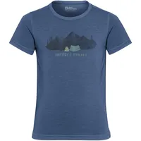 Jack Wolfskin Hiking Graphic Kurzarm-t-shirt - Print Evening Sky