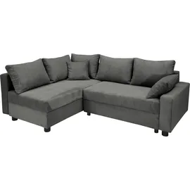 Collection AB Ecksofa 30 Jahre Jubiläums-Modell Parma L-Form", grau (anthrazit), B:224cm H:42cm T:161cm, 100%Polyester, Sofas, Ecksofa, mit Schlaffunktion und Bettkasten, inklusive Kissen, Bonellfederkern