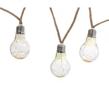 Dehner Solar Lichterkette Manaus, Natur, Transparent, Silber