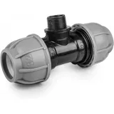Bradas T-Stück Schlauchverbinder 32 mm schwarz