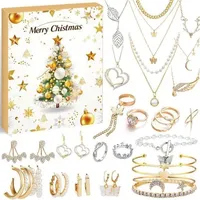Schmuck Adventskalender 2025 DIY Frauen Armbänder Halsketten C