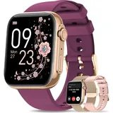 JUNG AIMIUVEI Smartwatch Damen & Herren Fitnessuhr, mit Bluetooth Smartwatch (4,69 cm/1,85 Zoll) mit Telefon Funktion, 100+ Trainingsmodi, mit Android
