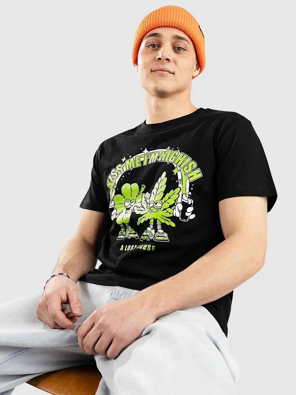 A Lost Cause Highish T-Shirt black Gr. L