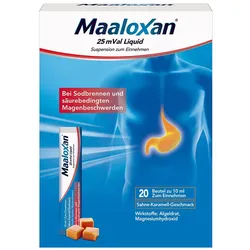 Maaloxan 25 mVal Liquid Beutel Sahne-Karamell bei Sodbrennen
