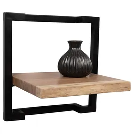 m2 Wandregal 30 x 30 cm Schwarz