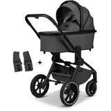 Babywelt Moon Kombikinderwagen Resea+, grau