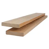 Terrassendielen Sibirische Lärche – Terrassenholz aus Sibirische Lärche – geriffelte und glatt gehobelte Holzdielen – Lärchenbretter für Terrassenbau